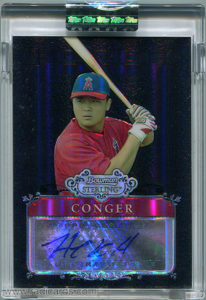 Hank Conger 2006 Bowman Sterling Prospects #BSP-HC Black Refractor /25