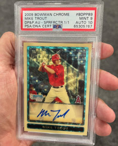 Mike Trout 2009 Bowman Chrome Draft Prospects #BDPP89 Superfractor /1