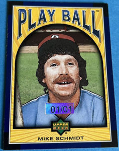 Mike Schmidt 2004 Upper Deck Play Ball #21 Blue Aftermarket