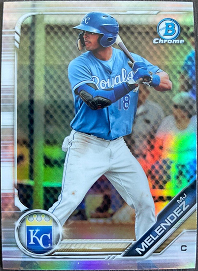 MJ Melendez 2019 Bowman Chrome Draft #BDC-122 Refractor