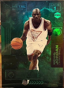 Michael Jordan 2021 Metal Universe Champions Precious Metal Gems #1 Green /10