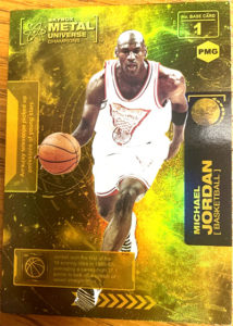 Michael Jordan 2021 Metal Universe Champions Precious Metal Gems #1 Orange /100