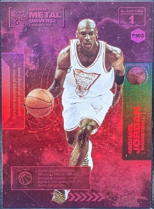 Michael Jordan 2021 Metal Universe Champions Precious Metal Gems #1 Red /150