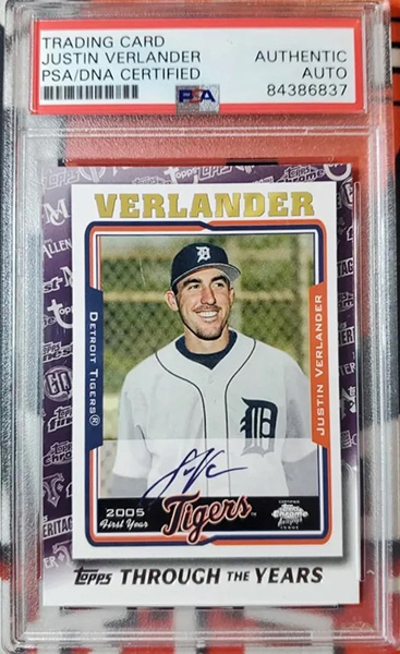 Justin Verlander 2021 Topps Through the Years #TTY-29