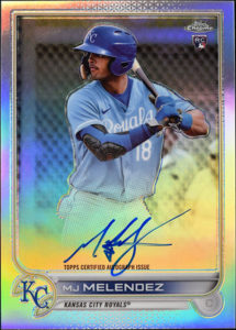 MJ Melendez 2022 Topps Chrome Rookie Autographs #RA-MJM Refractor /499