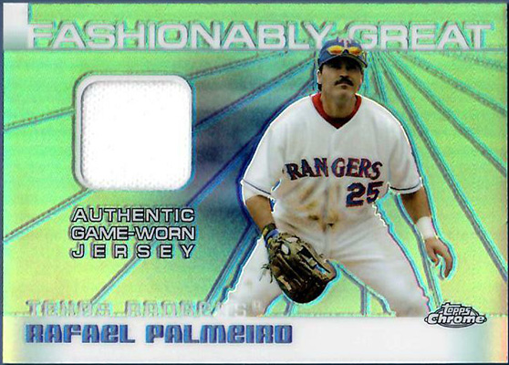 Rafael Palmeiro 2004 Topps Chrome Fashionably Great Relics #FGR-RP