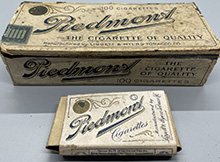 piedmont tobacco memorabilia collectors club 1909-11 T206 Piedmont Cigarettes Tin and Pack