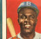 Miscut 1952 Topps Jackie Robinson Includes a Portion of the Mickey Mantle card