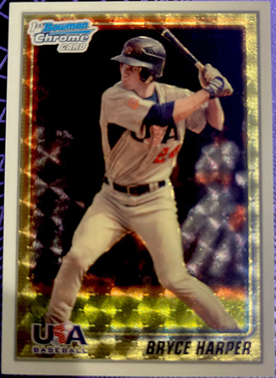 10 BOWMAN Bryce Harper  USA CHROMEリフラクター