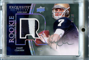 Jimmy Clausen 2010 Exquisite Collection #106 Rookie Silver Holofoil /10