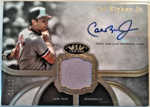 Cal Ripken Jr. 2020 Topps Tier One Autographs #T1AR-CRJ Silver Ink /10