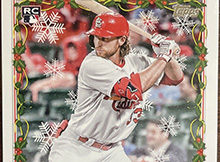 Brendan Donovan Name Misspelled on 2022 Topps Holiday AU