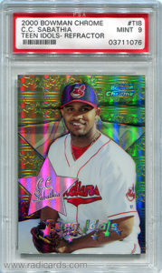 C.C. Sabathia 2000 Bowman Chrome Teen Idols #TI8 Refractor