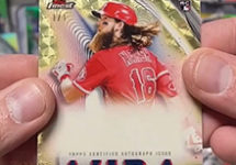 Topps Issues Brandon Marsh 2022 Finest Aura of Excellence Superfractor without AU