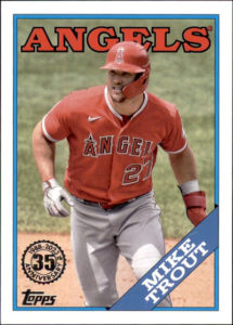Mike Trout 2023 Topps '88 Topps #T88-45 Vintage Stock /88