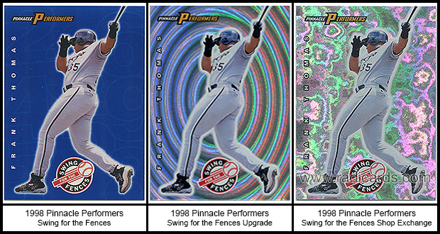 1998 Pinnacle Performers Swing for the Fences Baseball Cards