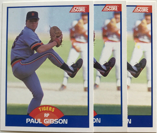 Paul Gibson 1989 Score #595 A,B&C