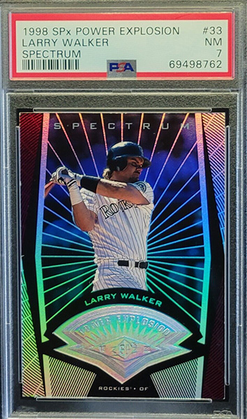 Larry Walker 1998 SPx Finite #33 Spectrum /50