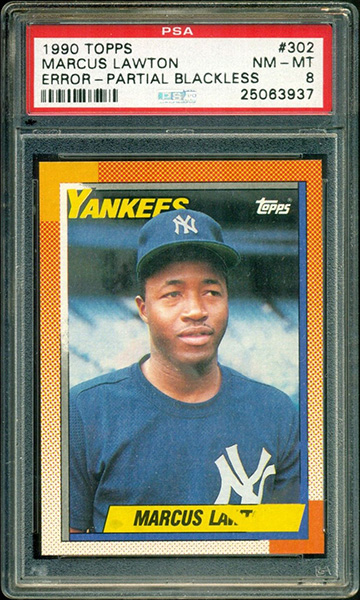 Marcus Lawton 1990 Topps #302A