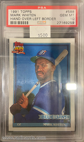 Mark Whiten 1991 Topps #588A