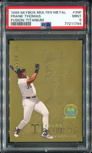 Frank Thomas 1999 Skybox Molten Metal Fusion #39F Titanium /50