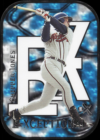 Chipper Jones 2000 E-X E-Xceptional #XC9 Blue /250