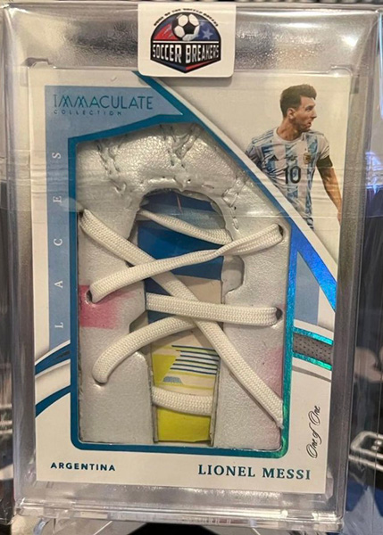 Lionel Messi 2021 Immaculate Collection Laces #9 /1