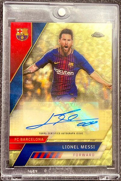 Lionel Messi 2022-23 Topps Chrome UEFA Club Competitions Autographs #CALM Superfractor /1
