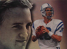 Peyton Manning 1998 Flair Showcase Legacy Collection Masterpieces