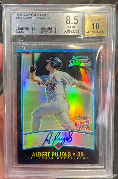 Albert Pujols 2001 Bowman Chrome #340 /500
