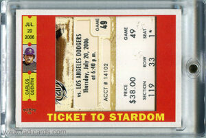 Carlos Quentin 2006 Topps '52 Ticket to Stardom #TSR-CQ /10
