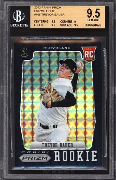 Trevor Bauer 2012 Panini Prizm #166 Prizms Finite /1