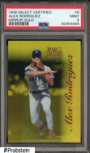 Alex Rodriguez 1996 Select Certified #6 Mirror Gold /30