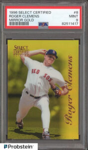 Roger Clemens 1996 Select Certified #8 Mirror Gold #8 /30