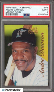 Andre Dawson 1996 Select Certified #96 Mirror Gold /30