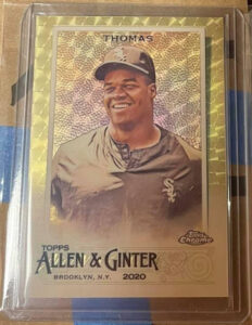 Frank Thomas 2020 Topps Allen and Ginter Chrome #96 Superfractor /1