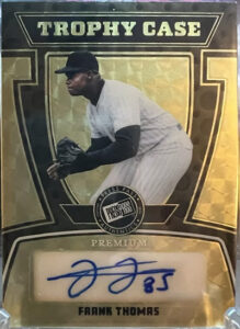 Frank Thomas 2024 Press Pass Premium Trophy Case Autographs #TC-FT1 Super Prismatic Gold /1