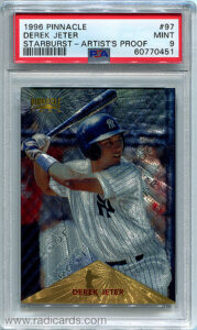 Derek Jeter 1996 Pinnacle #97 Starburst Artist's Proof