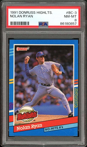 Nolan Ryan 1991 Donruss Bonus Cards #BC-3