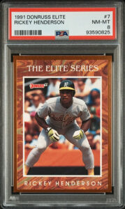 Rickey Henderson 1991 Donruss Elite #7 /10,000