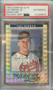 Cal Ripken Jr. 1992 Donruss Elite AU /5000