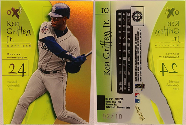 Ken Griffey Jr. 1998 E-X2001 #10 Essential Credentials Now /10