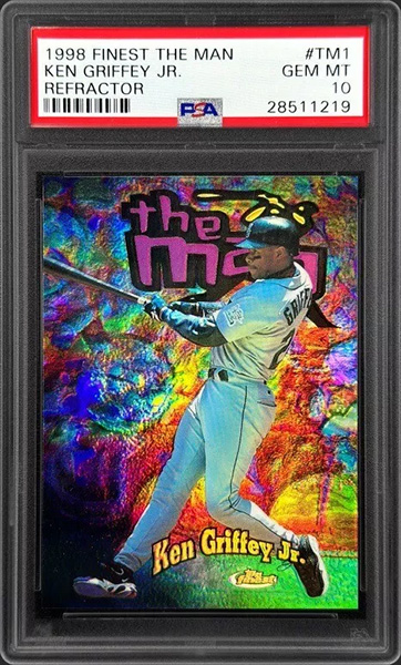 Ken Griffey Jr. 1998 Finest The Man #TM1 Refractor /75