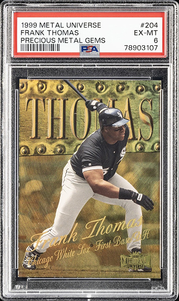 Frank Thomas 1999 Metal Universe #204 Precious Metal Gems /50