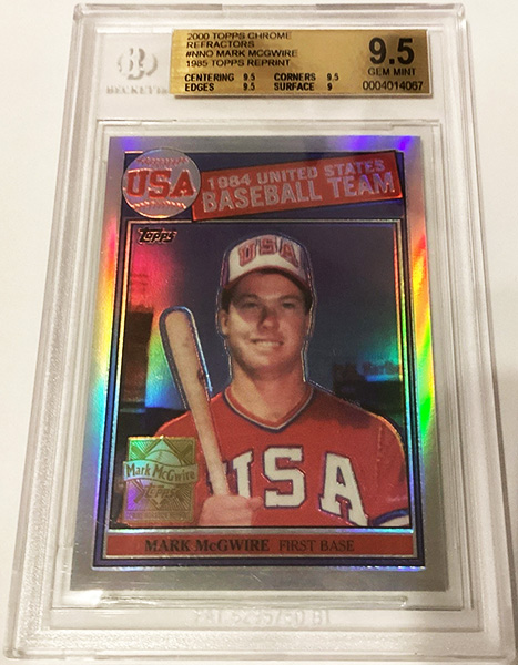 Mark McGwire 2000 Topps Chrome #MM McGwire 85 Reprint Refractor /70