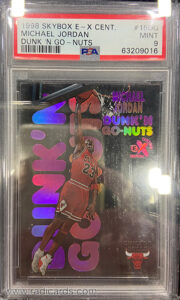 Michael Jordan 1998-99 E-X Century Dunk 'N Go Nuts #DG15