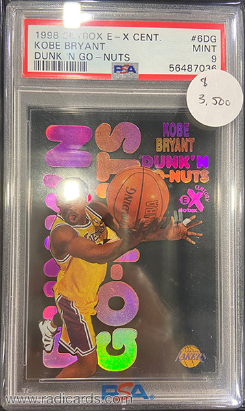 Kobe Bryant 1998-99 E-X Century Dunk 'N Go Nuts #DG6