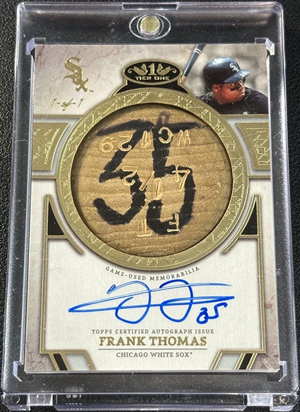 Frank Thomas 2024 Topps Tier One Bat Knob Autographs #BKA-FT /1
