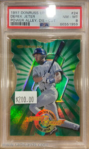 Derek Jeter 1997 Donruss Power Alley #24 Die Cut /250