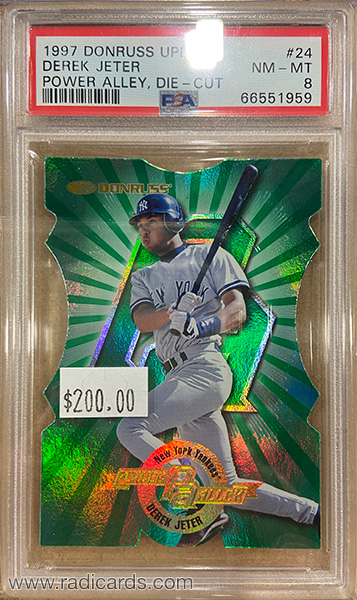 Derek Jeter 1997 Donruss Power Alley #24 Die Cut /250